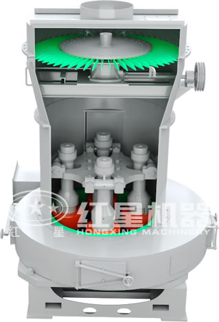 高壓磨粉機(jī)原理圖